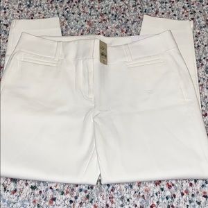Loft white ankle pants